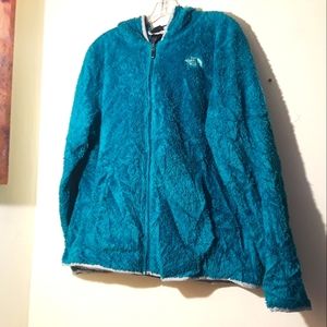 Vintage North Face Fleece Hoodie Jacket Size L